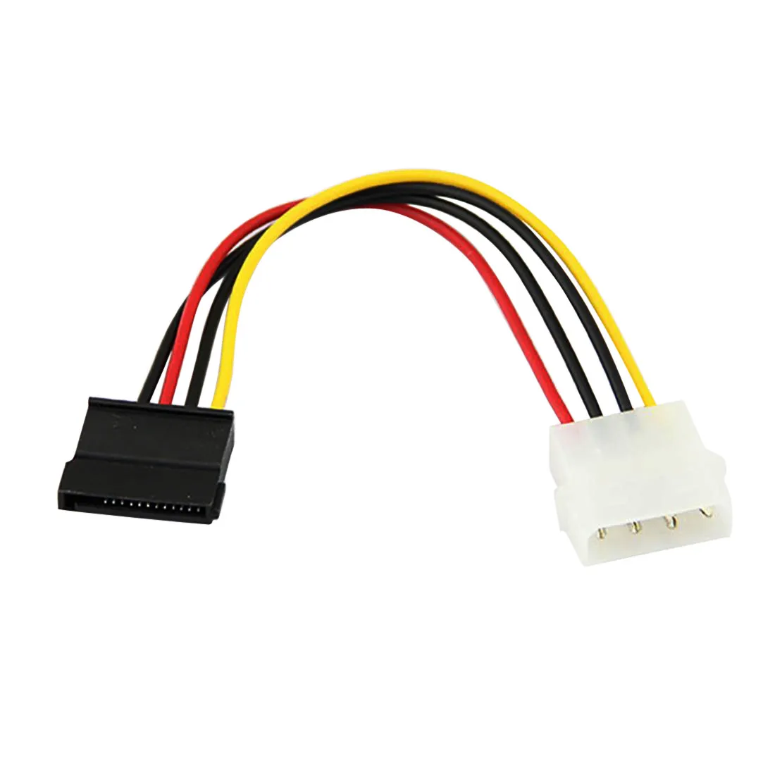 Кабель адаптера питания Новый 18 см USB2.0 4-контактный IDE на 15-контактный SATA HDD кабель