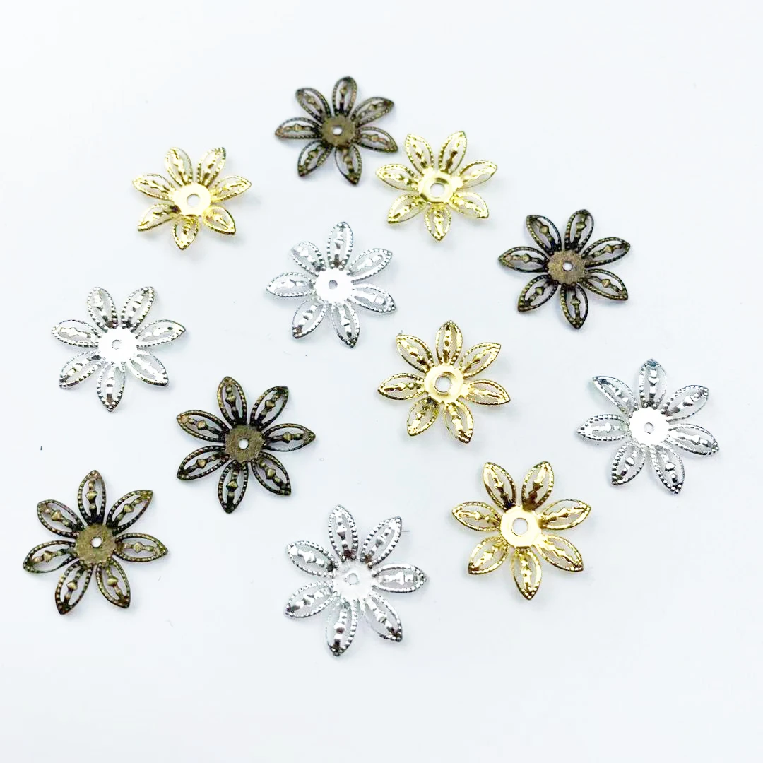 50pcs 18mm bead caps Metal Flower Filigree Wraps Crafts Gift Decoration DIY Cosplay Bridal hair accessories Wholesale Charms
50pcs 18mm bead caps Metal Flower Filigree Wraps Crafts Gift Decoration DIY Cosplay Bridal hair accessories Wholesale Charms