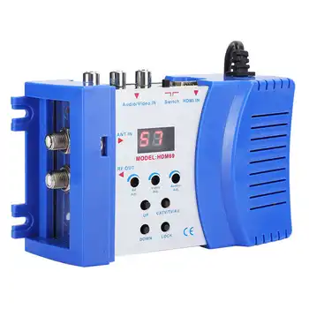 HDM69 Digital RF HDMI Modulator AV to RF Converter VHF UHF PAL/NTSC Standard Portable Modulator EU Plug 100-240V
HDM69 Digital RF HDMI Modulator AV to RF Converter VHF UHF PAL/NTSC Standard Portable Modulator EU Plug 100-240V