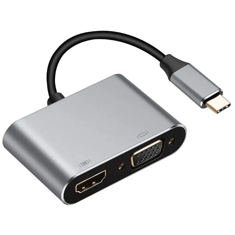 ALLOYSEED Type-C Interface Device Converter 2 in 1 HUB 4K HDMI 1080P VGA Video Display Dock Electronic Adapter For PC Laptop TV
ALLOYSEED Type-C Interface Device Converter 2 in 1 HUB 4K HDMI 1080P VGA Video Display Dock Electronic Adapter For PC Laptop TV