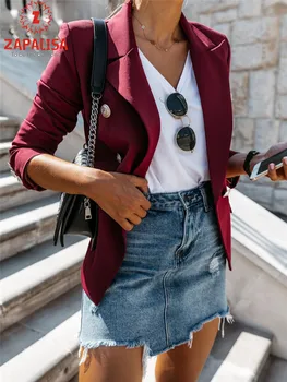 Solid Color Patchwork Slim Fit Elegant Office Lady Jacket Casual Long Sleeve Turn-down Collar Button Decor Women Autumn Clothes
Solid Color Patchwork Slim Fit Elegant Office Lady Jacket Casual Long Sleeve Turn-down Collar Button Decor Women Autumn Clothes
