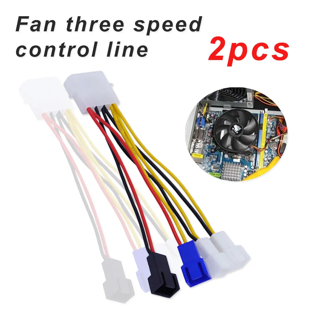 Computer Cooling Fan Power Cables 4Pin Molex to 3Pin fan Power Cable Adapter Connector 12v*2/5v*2 for CPU PC Case Fan 2pcs/lot
Computer Cooling Fan Power Cables 4Pin Molex to 3Pin fan Power Cable Adapter Connector 12v*2/5v*2 for CPU PC Case Fan 2pcs/lot