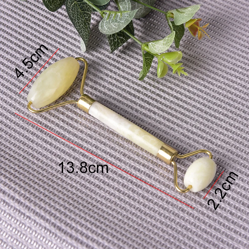 Green Facial Jade Roller Massager Eye Face Neck Relaxation Slimming Tool Jade Roller Massager Face Body Head Neck Foot Stone