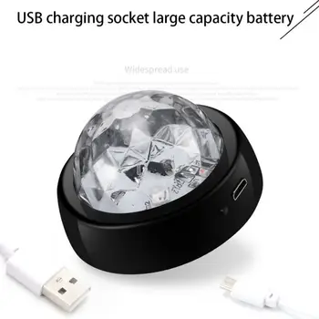 Portable Disco Ball Party Lights Rotating Lights Sound Activated LED Strobe Light 7 Color With Remote USB Plug In For Car
Portable Disco Ball Party Lights Rotating Lights Sound Activated LED Strobe Light 7 Color With Remote USB Plug In For Car