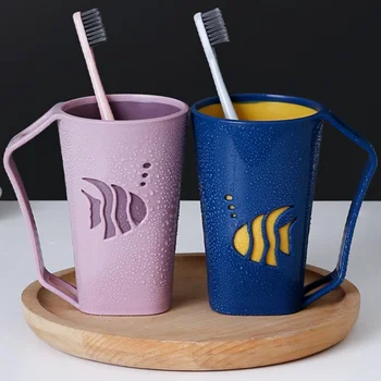Nordic Couple Solid Color Simple Expression Mouthwash Cup Creative Brushing Cup Fashion Brushing Cup With Handle 
Nordic Couple Solid Color Simple Expression Mouthwash Cup Creative Brushing Cup Fashion Brushing Cup With Handle