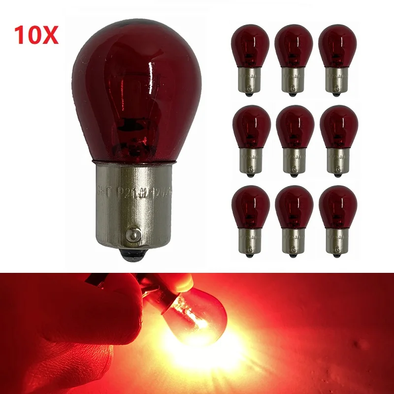 10pcs 12V 21W 1156 BA15S S25 Car Tail Brake Stop Reverse Lights Bulb 1157 BAY15D Red Auto Turn Signal Rear Lamp Bulb white/Amber
10pcs 12V 21W 1156 BA15S S25 Car Tail Brake Stop Reverse Lights Bulb 1157 BAY15D Red Auto Turn Signal Rear Lamp Bulb white/Amber