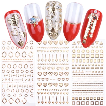 1pcs Gold Slider 3D Nail Stickers Curve Stripe Lines Wraps Adhesive Striping Tape Geometric Nail Art Decorations LADP2001-2012-1
1pcs Gold Slider 3D Nail Stickers Curve Stripe Lines Wraps Adhesive Striping Tape Geometric Nail Art Decorations LADP2001-2012-1