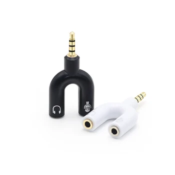 Earphone Connector Converter 3.5mm Stereo Adaptor Splitter Audio to Mic & Headset Jack Plug Adapter For Mobile Phone Tablet PC
Earphone Connector Converter 3.5mm Stereo Adaptor Splitter Audio to Mic & Headset Jack Plug Adapter For Mobile Phone Tablet PC
