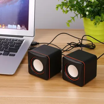 Mini Speake Stereo Portable Square Wired USB Audio Music Player Speaker MP3 Laptop PC No Recharging Function
Mini Speake Stereo Portable Square Wired USB Audio Music Player Speaker MP3 Laptop PC No Recharging Function