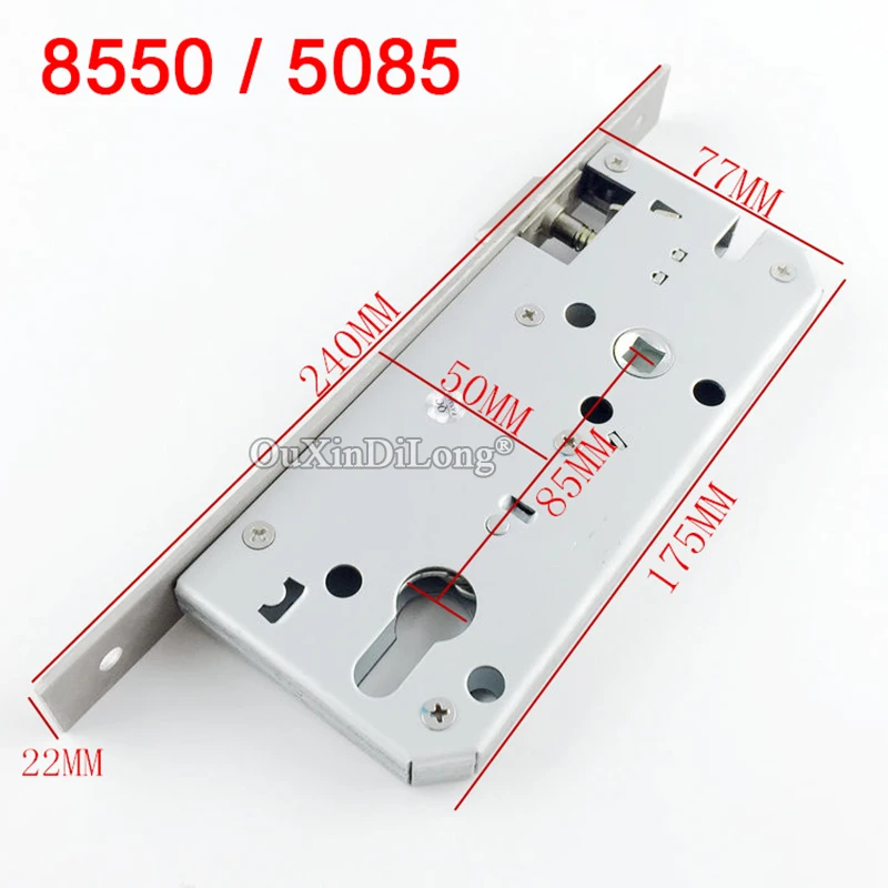 85X50 Mute Door Lock body Repair Parts European Narrow Mortise Door Lock 8550 
