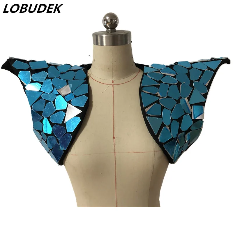 Silver Mirrors Waistcoat Vest Bra Lady Mirror Armor Costume Nightclub Bar Singer Dancer Jazz Stage Wear Party Performance Vests
Silver Mirrors Waistcoat Vest Bra Lady Mirror Armor Costume Nightclub Bar Singer Dancer Jazz Stage Wear Party Performance Vests