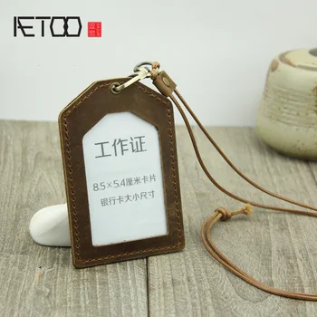 AETOO Crazy Mapi bus card set, leather retro ultra-thin card bag, leather work card set
AETOO Crazy Mapi bus card set, leather retro ultra-thin card bag, leather work card set