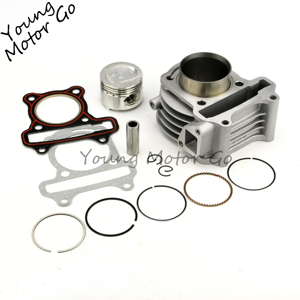 

39/44/47/50mm Big Bore Kit Cylinder Piston Rings fit for GY6 50cc to 100cc 4 Stroke Scooter Moped ATV with 139QMB 139QMA Engine