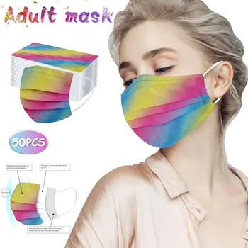50pc Masque Adulte Disposable Mascarilla 3 Capas Nonwove Gradient Color Face Masks Safe Breathable Elastic Earloop Mascarillas
50pc Masque Adulte Disposable Mascarilla 3 Capas Nonwove Gradient Color Face Masks Safe Breathable Elastic Earloop Mascarillas