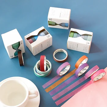 6 Rolls/Box Washi Tape Classical Solid Color Series Hand Account Hand Tear Practical Function Diy Decoration
6 Rolls/Box Washi Tape Classical Solid Color Series Hand Account Hand Tear Practical Function Diy Decoration