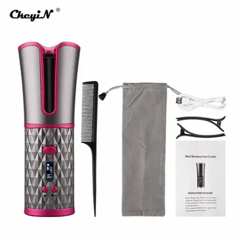 Cordless Automatic Hair Curler iron wireless Curling Iron USB Rechargeable Air Curler for Curls Waves LCD Display Ceramic Curly
Cordless Automatic Hair Curler iron wireless Curling Iron USB Rechargeable Air Curler for Curls Waves LCD Display Ceramic Curly