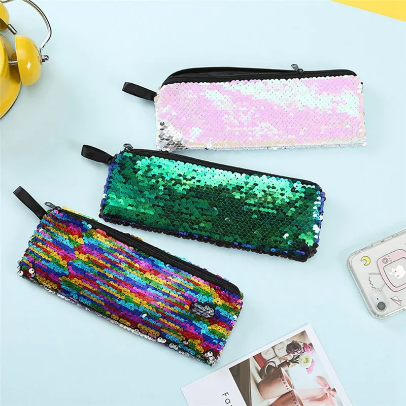 Reversible Mermaid Sequins Pencil Case Colorful Glitter Pencil Bag For Girls Gifts Pencilcase Stationery Pen Box School Supplies
Reversible Mermaid Sequins Pencil Case Colorful Glitter Pencil Bag For Girls Gifts Pencilcase Stationery Pen Box School Supplies