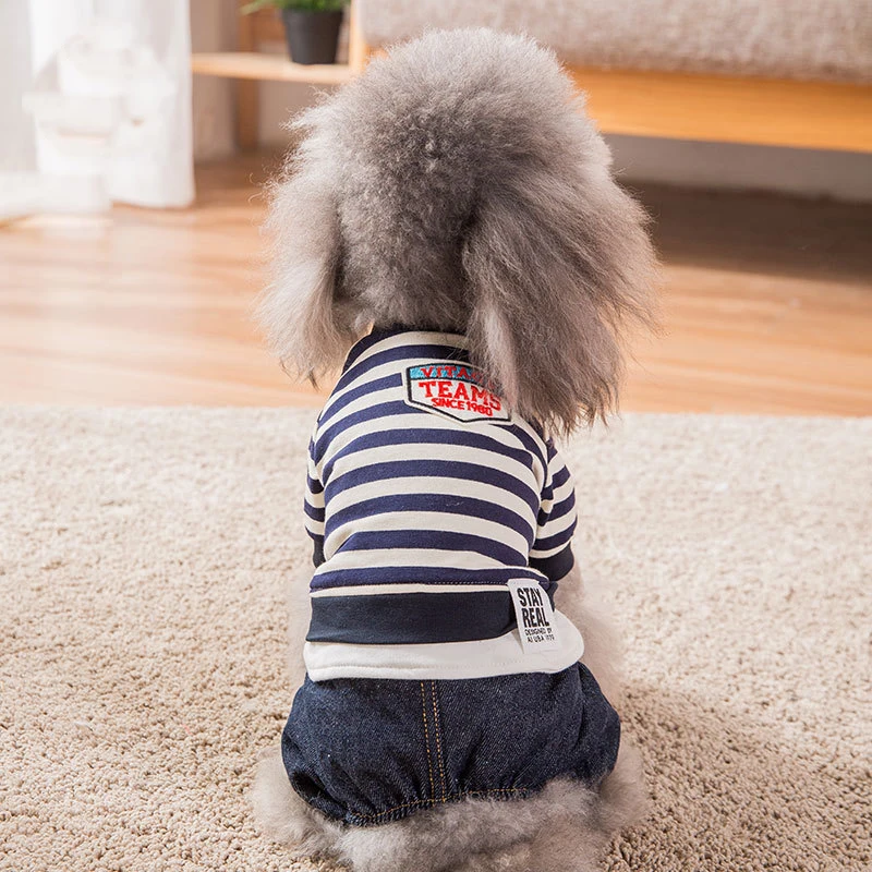 Dog Clothes Striped Design Four-legged Clothes for Small Dog Multi Colors Warm Four Legs Pet Dog Clothing for Autumn and Winter
Dog Clothes Striped Design Four-legged Clothes for Small Dog Multi Colors Warm Four Legs Pet Dog Clothing for Autumn and Winter