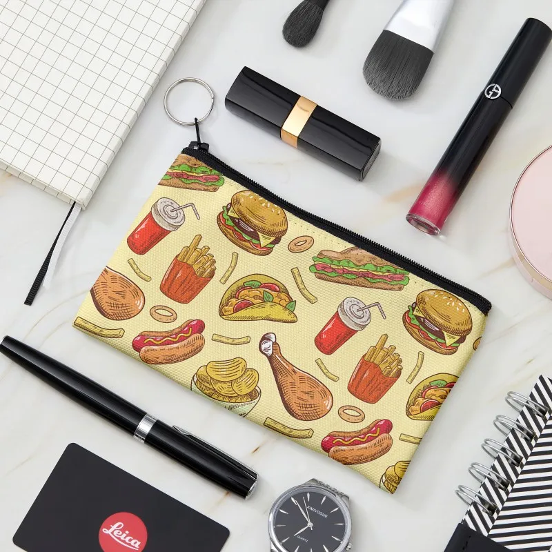 New Unisex Canvas Fast Food Coin Purse Coin Money Holder Wallet Case Zipper Key Storage Pouch Portable Wallet Cosmetic Bag
New Unisex Canvas Fast Food Coin Purse Coin Money Holder Wallet Case Zipper Key Storage Pouch Portable Wallet Cosmetic Bag
