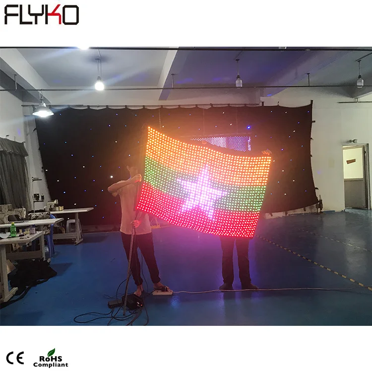 Flyk Factory direct price LED Vision flag LED Vision Curtain LED Video curtain
Flyk Factory direct price LED Vision flag LED Vision Curtain LED Video curtain