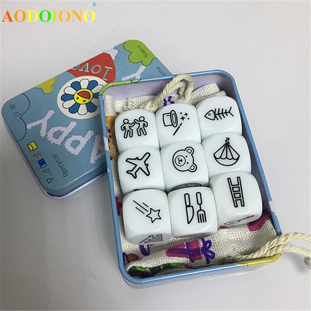 Story Dice Board Game Puzzle Toy Telling Story Family Party Friends Parents with Children Funny English Game Toys English Rules
Story Dice Board Game Puzzle Toy Telling Story Family Party Friends Parents with Children Funny English Game Toys English Rules
