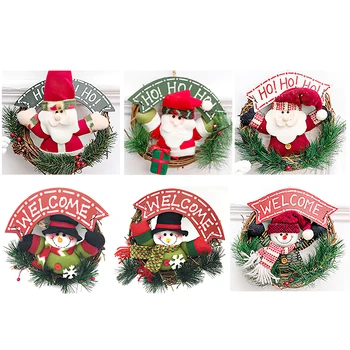 Christmas Vine Circle Merry Christmas Garland Wall Door Hanging Decor Santa Claus Snowman Ornaments for Home 2021
Christmas Vine Circle Merry Christmas Garland Wall Door Hanging Decor Santa Claus Snowman Ornaments for Home 2021