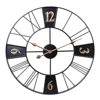 1pcs 60cm 24 Inches Wrought Iron Silent Wall Clock Hollow Hanging Clock 2020 new arrival large decorative wall clocks - Black
1pcs 60cm 24 Inches Wrought Iron Silent Wall Clock Hollow Hanging Clock 2020 new arrival large decorative wall clocks - Black