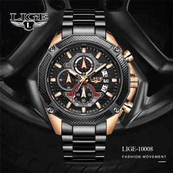 Military Chronograph Date Clock LIGE Mens Watches Fashion Top Brand Luxury Quartz Watch Men Casual Wristwatch Relogio Masculino
Military Chronograph Date Clock LIGE Mens Watches Fashion Top Brand Luxury Quartz Watch Men Casual Wristwatch Relogio Masculino