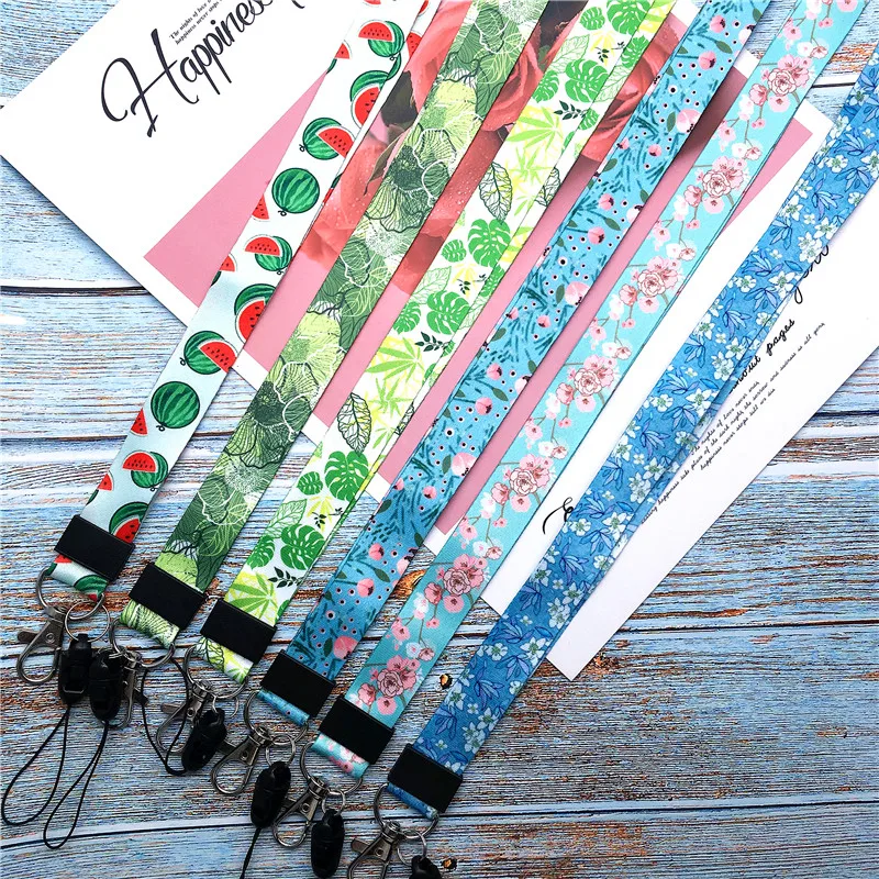 Neck Strap Lanyards for keys ID Card Gym Mobile Phone Straps Fresh Leaves Flower friut USB badge holder DIY Hang Rope Lariat
Neck Strap Lanyards for keys ID Card Gym Mobile Phone Straps Fresh Leaves Flower friut USB badge holder DIY Hang Rope Lariat