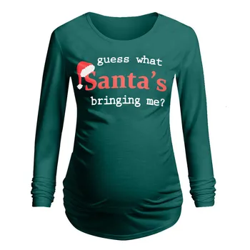 Hot Maternity Tops For Pregnant Women Santa Claus Print Maternity Clothes New Year Christmas Pregnancy Shirt Clothing Embarazada 
Hot Maternity Tops For Pregnant Women Santa Claus Print Maternity Clothes New Year Christmas Pregnancy Shirt Clothing Embarazada