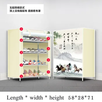 Fashion Cartoon Shoe Rack Dustproof Shoe Organizer Cabinet Multi-layer Assembly Storage Shoe Rack Cloth Home Furniture 
Fashion Cartoon Shoe Rack Dustproof Shoe Organizer Cabinet Multi-layer Assembly Storage Shoe Rack Cloth Home Furniture
