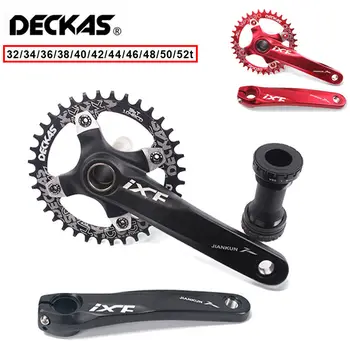 32T-52T MTB Bike Crankset 104bcd Crank 170mm Single Narrow Wide Chainring & BB Black Suit Black Color
32T-52T MTB Bike Crankset 104bcd Crank 170mm Single Narrow Wide Chainring & BB Black Suit Black Color