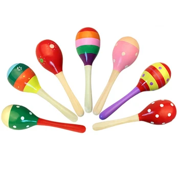 1 Pcs Wooden Cartoon Sand Ball Toys Musical Instruments Sand Hammer Exercise Auditory Bell For Baby Children Color Random
1 Pcs Wooden Cartoon Sand Ball Toys Musical Instruments Sand Hammer Exercise Auditory Bell For Baby Children Color Random