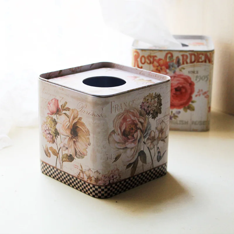 1PC Flower Square Tin Tissue Paper Box Paper Towel Box Tissue Holder Tissue Box Cover Kitchen Storage Organization ENL 011
1PC Flower Square Tin Tissue Paper Box Paper Towel Box Tissue Holder Tissue Box Cover Kitchen Storage Organization ENL 011