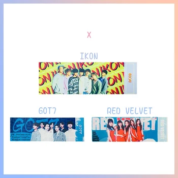 

1 Piece Kpop SEVENTEEN EXO GOT7 IKON RED VELVET Concert Support Hand Banner Fabric Hang Up Poster For Fans Collection Gift