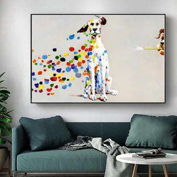 Abstract Colorful Dog Canvas Paintings on The Wall Art Pictures Animals Posters and Print for Living Room Decor No Frame
Abstract Colorful Dog Canvas Paintings on The Wall Art Pictures Animals Posters and Print for Living Room Decor No Frame