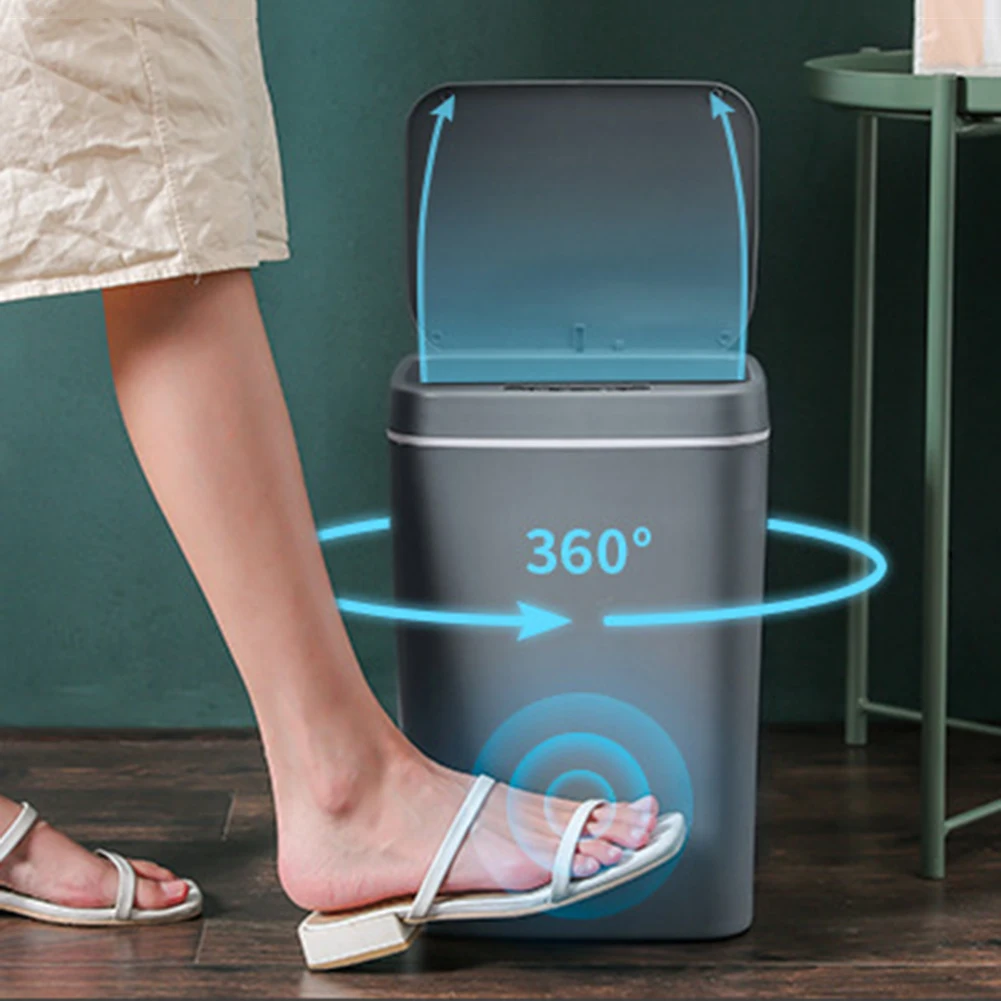 14L Smart Sensor Trash Can Electric Automatic Inductive Motion Sensor Kitchen Bucket Garbage For Lid Silent Trash Can
14L Smart Sensor Trash Can Electric Automatic Inductive Motion Sensor Kitchen Bucket Garbage For Lid Silent Trash Can