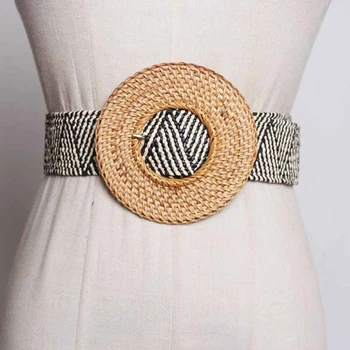SondrNew Fashion 2020 Spring Summer Simple Big Round Pin Buckle Wax Rope Weave Girdle Waist Belts Women A983
SondrNew Fashion 2020 Spring Summer Simple Big Round Pin Buckle Wax Rope Weave Girdle Waist Belts Women A983
