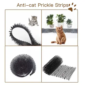 Cat pad, anti-cat thorn belt, with 4 staples, 4 strips, tape, stop digging animals, paddock, prevent them from climbing Birdfeed
Cat pad, anti-cat thorn belt, with 4 staples, 4 strips, tape, stop digging animals, paddock, prevent them from climbing Birdfeed