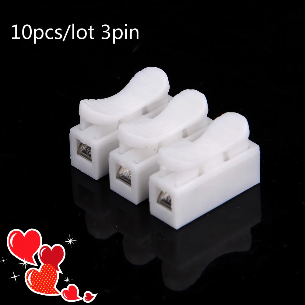 10pcs/lot 3pin Spring Cable Clip Self Lock Press Push Quick 3P Wire Clip Connector Wiring Terminal For Car Led Strip Lamp
10pcs/lot 3pin Spring Cable Clip Self Lock Press Push Quick 3P Wire Clip Connector Wiring Terminal For Car Led Strip Lamp