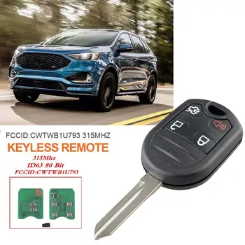 Smart Remote Keyless Car Key 4 Button For Ford Edge Escape Expedition Explorer With 4D63 Chip 80 Bits CWTWB1U793 315Mhz
Smart Remote Keyless Car Key 4 Button For Ford Edge Escape Expedition Explorer With 4D63 Chip 80 Bits CWTWB1U793 315Mhz
