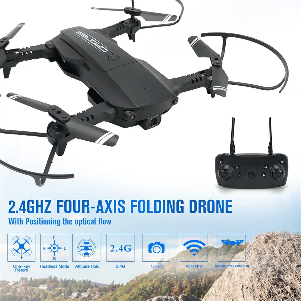 Foldable RC Drone with 4K HD Camera FPV RC Helicopter Aircraft Headless Mode Optical Flow Remote Control Toys
Foldable RC Drone with 4K HD Camera FPV RC Helicopter Aircraft Headless Mode Optical Flow Remote Control Toys