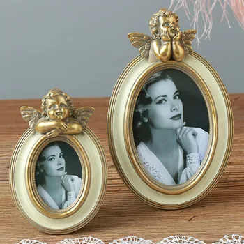 Resin Golden Angel Photo Frame 3 Inch 6 Inch Heart-shaped Setting Table Luxury Embossed Photo Frame Home Decoration Wedding Gift
Resin Golden Angel Photo Frame 3 Inch 6 Inch Heart-shaped Setting Table Luxury Embossed Photo Frame Home Decoration Wedding Gift