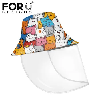 FORUDESIGNS Harajuku Clolorful Cat Pattern Printed Bucket Hat With Anti Dust Water Masks Sun Boonie Hat Ourdoor Fisherman Cap
FORUDESIGNS Harajuku Clolorful Cat Pattern Printed Bucket Hat With Anti Dust Water Masks Sun Boonie Hat Ourdoor Fisherman Cap