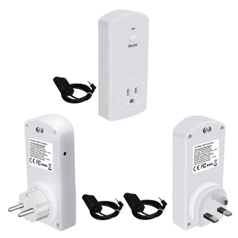 Smart WiFi Plug Remote Control Thermostat Socket Temperature Humidity Controller 94PC