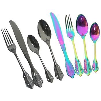 304 Stainless Steel Dinnerware Set Knife Fork Spoon Cutlery Set Western Vintage Tableware Set Home Kitchen Dinner Silverware Set
304 Stainless Steel Dinnerware Set Knife Fork Spoon Cutlery Set Western Vintage Tableware Set Home Kitchen Dinner Silverware Set