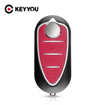 

KEYYOU Replacement Flip For Alfa Romeo 159 147 156 164 166 jtd Giulietta Gt Brera TS GT Car Key Shell Blank Case Fob 3 Buttons