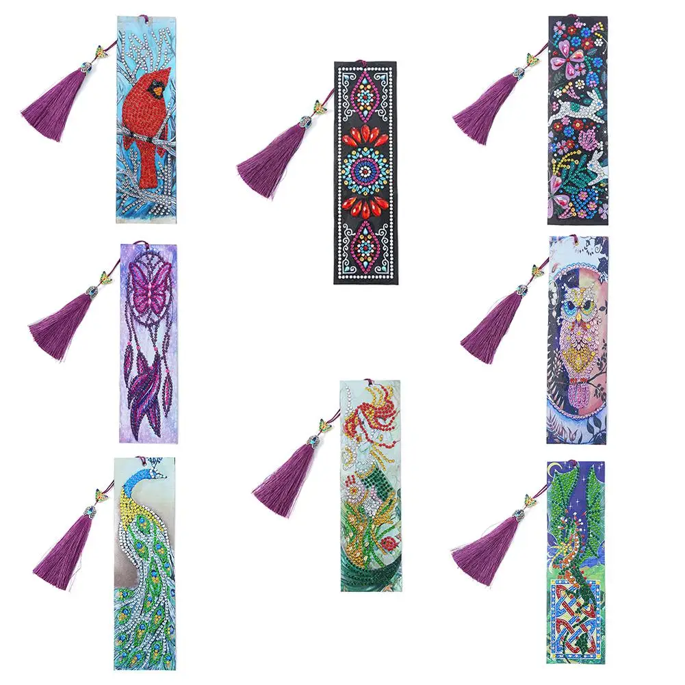 5D Diamond Painting Leather Bookmark Book Making Kit DIY Special Shaped Embroidery Craft Tassel Bookmarks Christmas Gift 2020
5D Diamond Painting Leather Bookmark Book Making Kit DIY Special Shaped Embroidery Craft Tassel Bookmarks Christmas Gift 2020