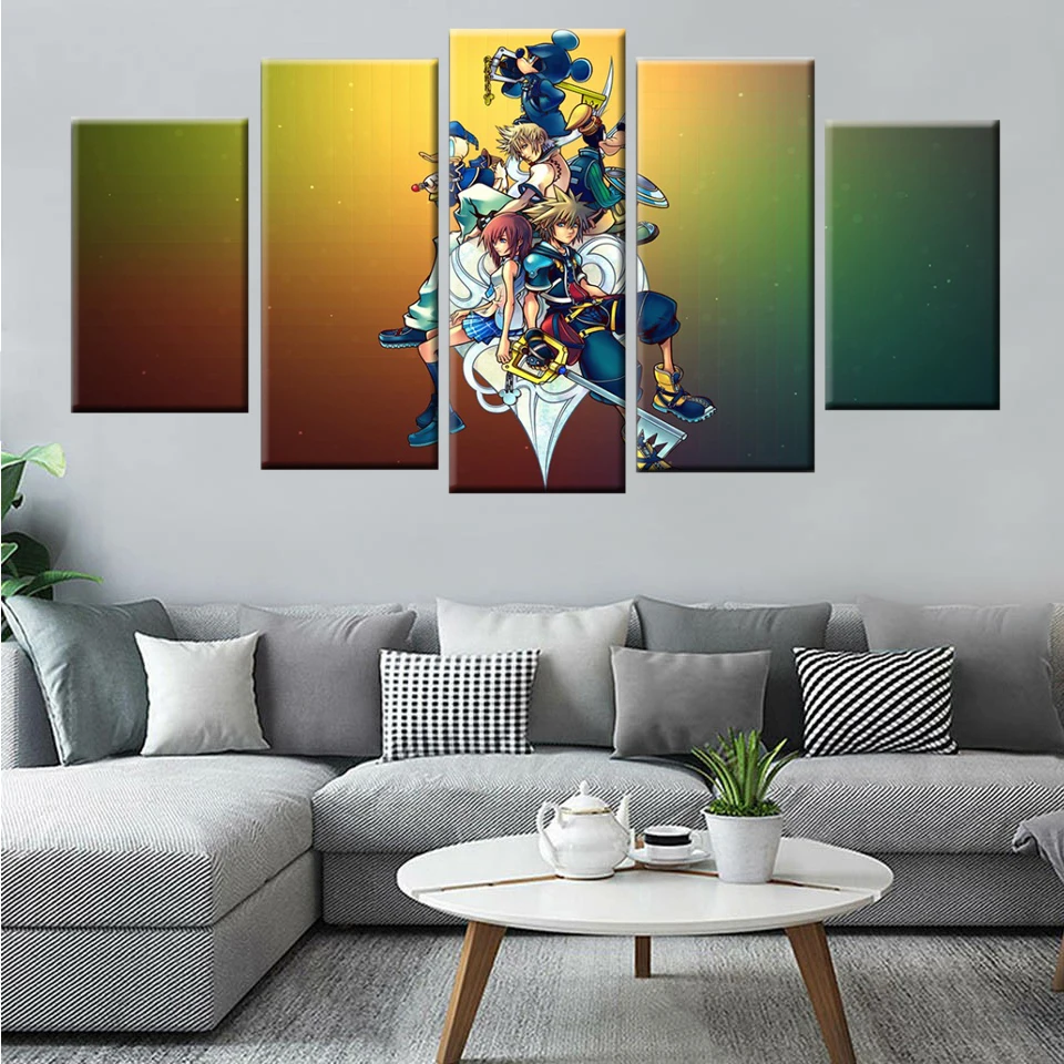 Kingdom Heart Canvas Poster Wall Picture Home Decoration 5 Panel Wall Art Children Room Bedside Picture
Kingdom Heart Canvas Poster Wall Picture Home Decoration 5 Panel Wall Art Children Room Bedside Picture