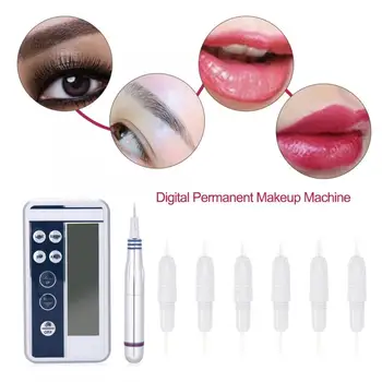 2 Types Electric Digital Permanent Makeup Machine Microblading MTS Eyebrow Eyeliner Lip Tattoo Pen With 6pcs Cartridge Needles
2 Types Electric Digital Permanent Makeup Machine Microblading MTS Eyebrow Eyeliner Lip Tattoo Pen With 6pcs Cartridge Needles
